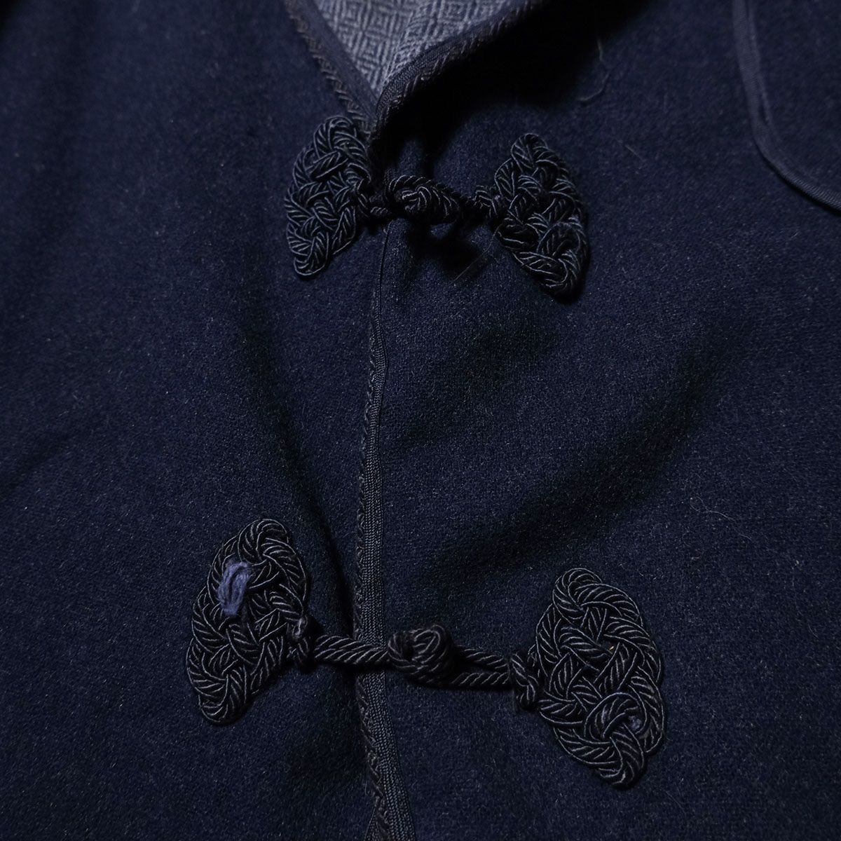 20's 30's Strawbridge & Clothier ウール スモーキングジャケット 紺