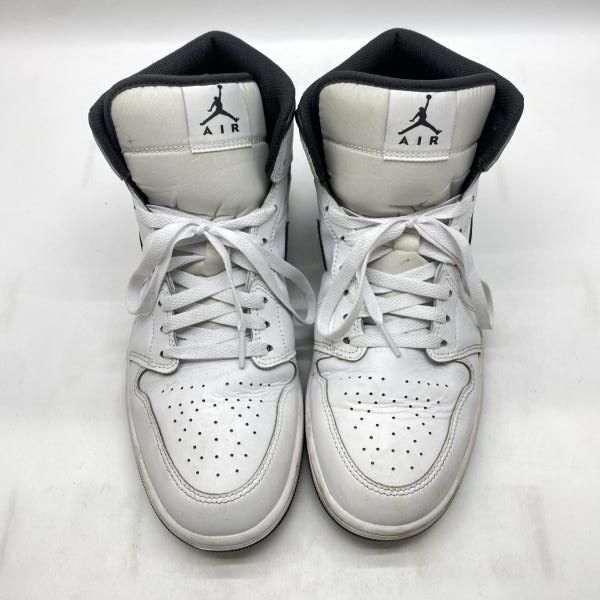中古】NIKE AIR JORDAN1 Mid White/Black 29.0 DQ8426-132 ナイキ[24 