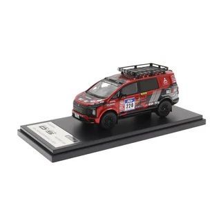 三菱 デリカD:5 サポートカー 1/43モデルカー ラリーアート 三菱 デリカD:5 サポートカー Asia Cross Country Rally (2024) 1/43
