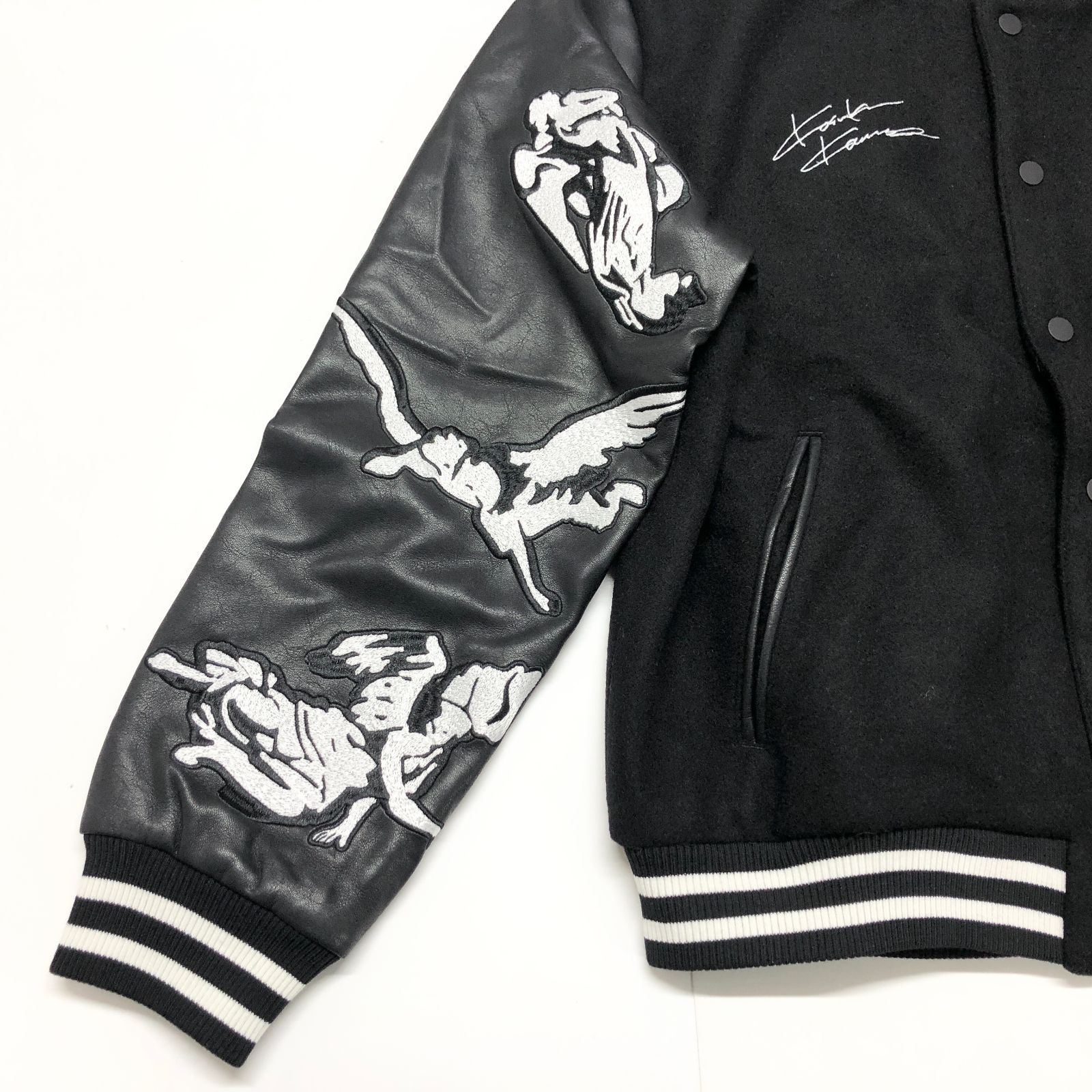 新品未使用 REVENGE×KOSUKE KAWAMURA スタジアムジャンパー M ブラック 