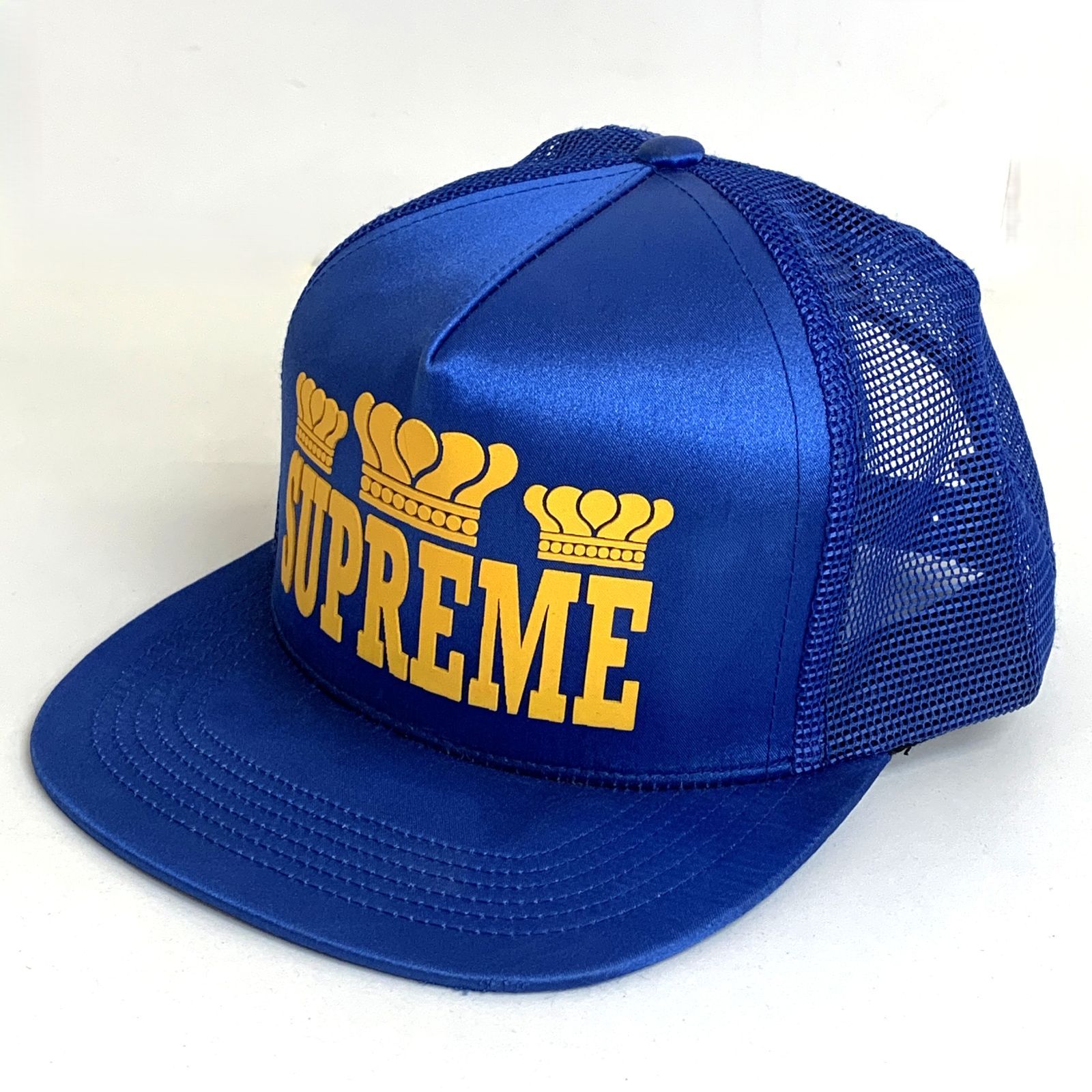 中古品】Supreme Crown Trucker Hat シュプリーム クラウン メッシュ