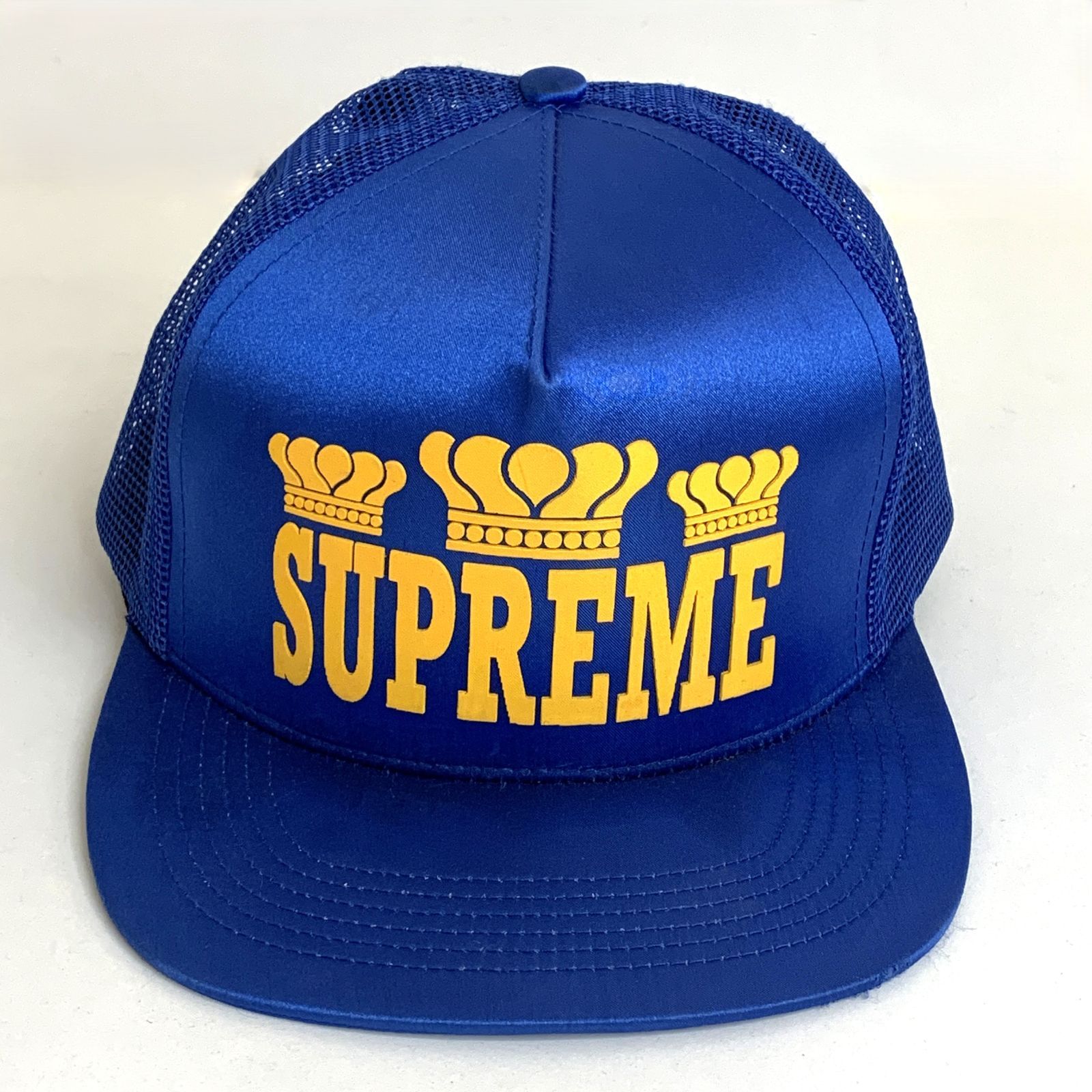 中古品】Supreme Crown Trucker Hat シュプリーム クラウン メッシュ