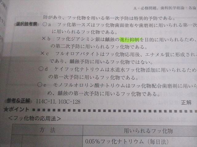 Des歯学教育スクール 歯科医師国家試験 全国統一模擬試験 第117回 1～3 