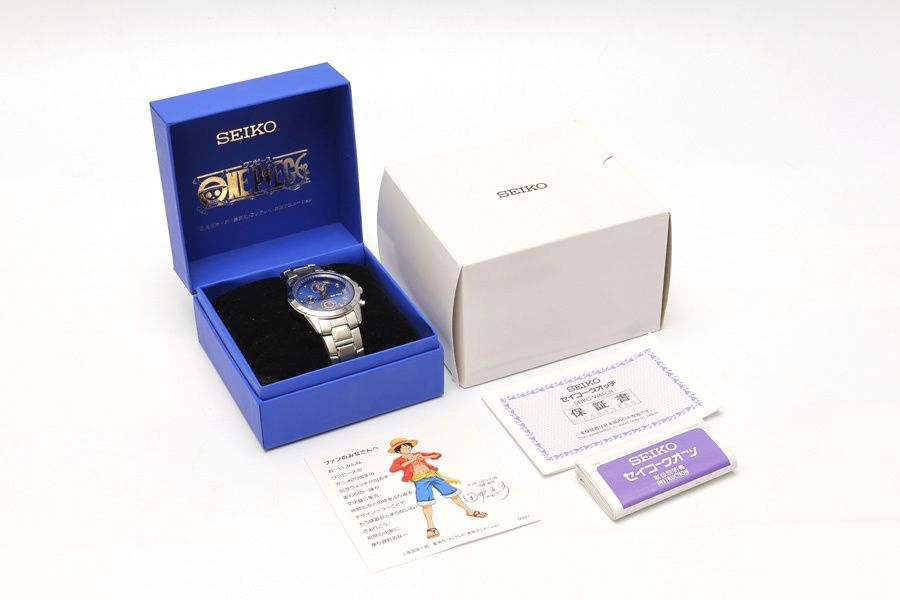 セイコー / SEIKO　ワンピース アニメ20周年記念 アニバーサリーウォッチ　7T92-HBM0　ブルー　クオーツ　5000本限定 【中古】 商品番号 A-160169 セイコー / SEIKO ワンピース アニメ20周年記念 アニバーサリー