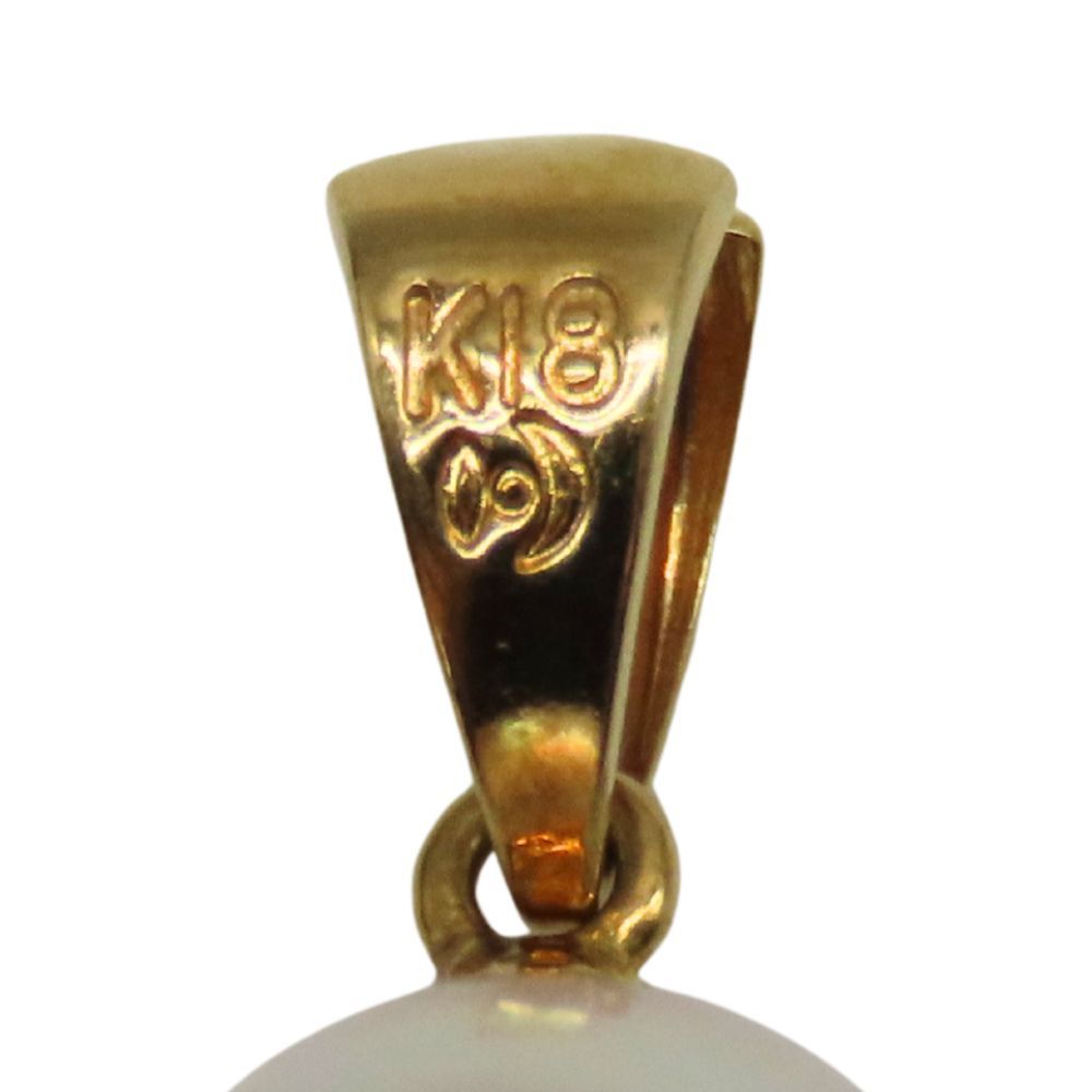 【中古】TASAKI タサキ K18トップ K18 約1.03g パール パール付き 約7.8mm ペンダントトップ ゴールド チャーム YG 18金 真珠 アクセサリー A2600845【無料ギフトラッピング承ります】 中古】TASAKI タサキ K18トップ K18 約1.03g パール パール付き 約7.8