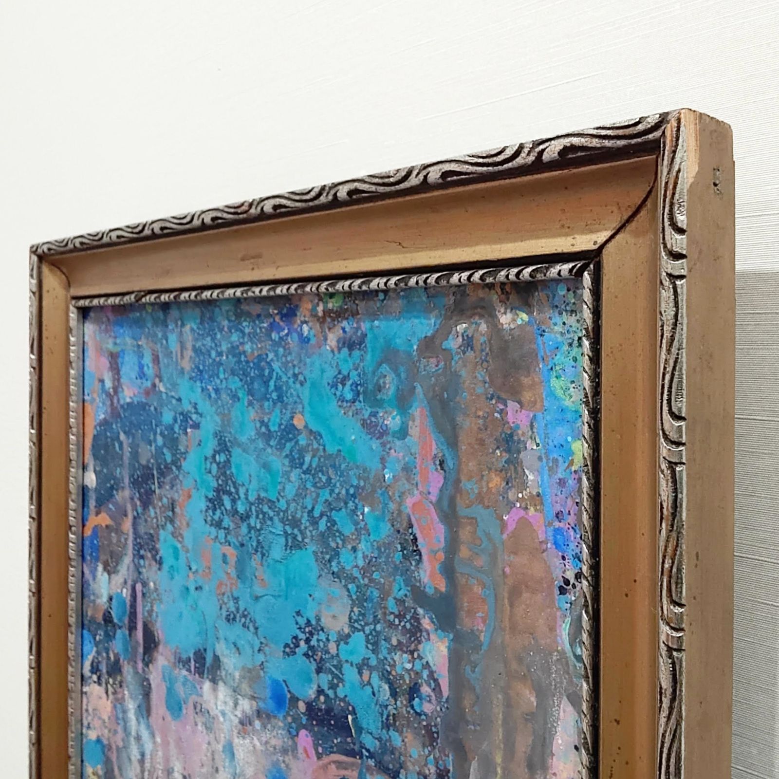 内野隆文 抽象画 絵画 段ボールにアクリル絵具 現代アート 美術 