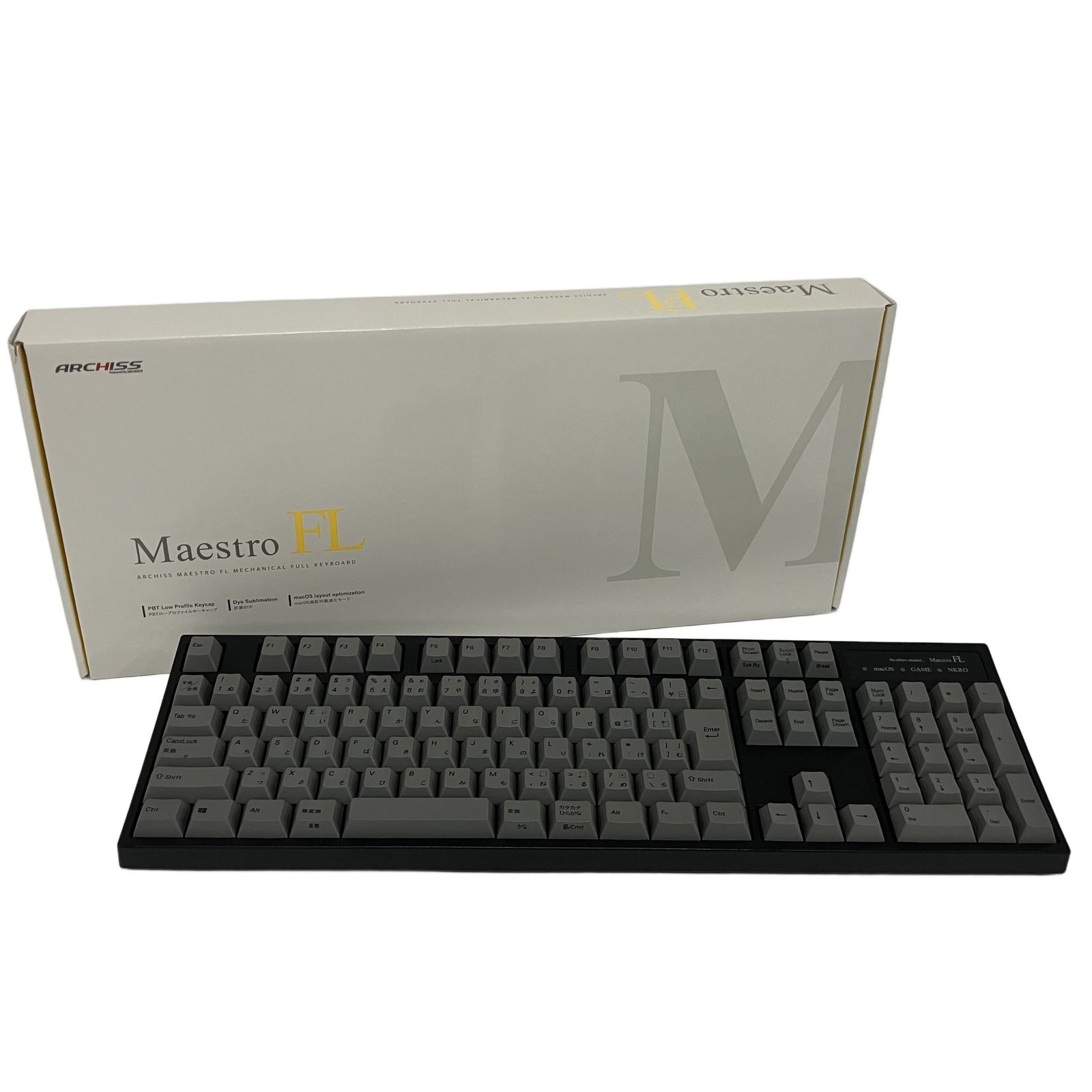 Archiss Maestro FL AS-KBM08/SRGBA メカニカル キーボード 日本語配列
