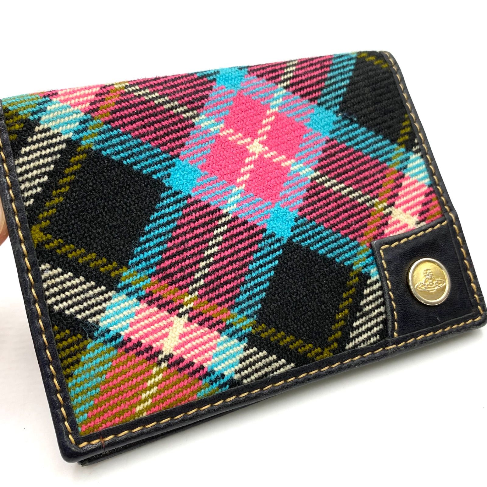 vivienne westwood 名刺入れ　カードケース　マルチカラーチェック Vivienne Westwood ヴィヴィアンウエストウッド カードケース 名刺入れ