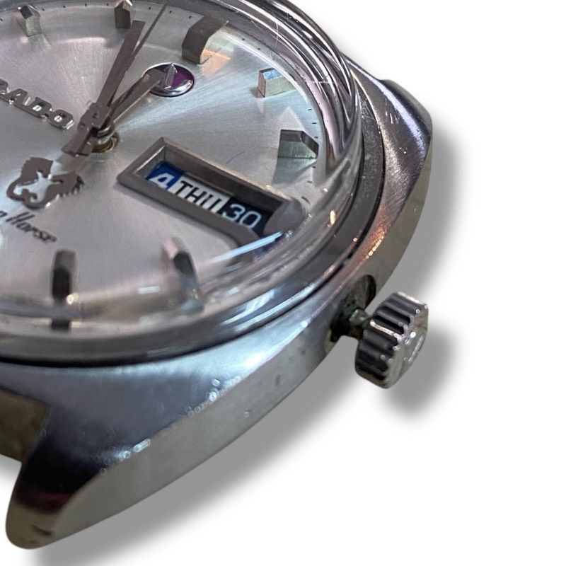  60 260202-10121-1072 UT800 稼働品 RADO G en Horse 11816 デイデイト 自動巻き 文字盤シルバー フェイスのみ ラドー ゴールデンホース 腕時計 チノパン 自動巻き時計 腕時計(アナログ)