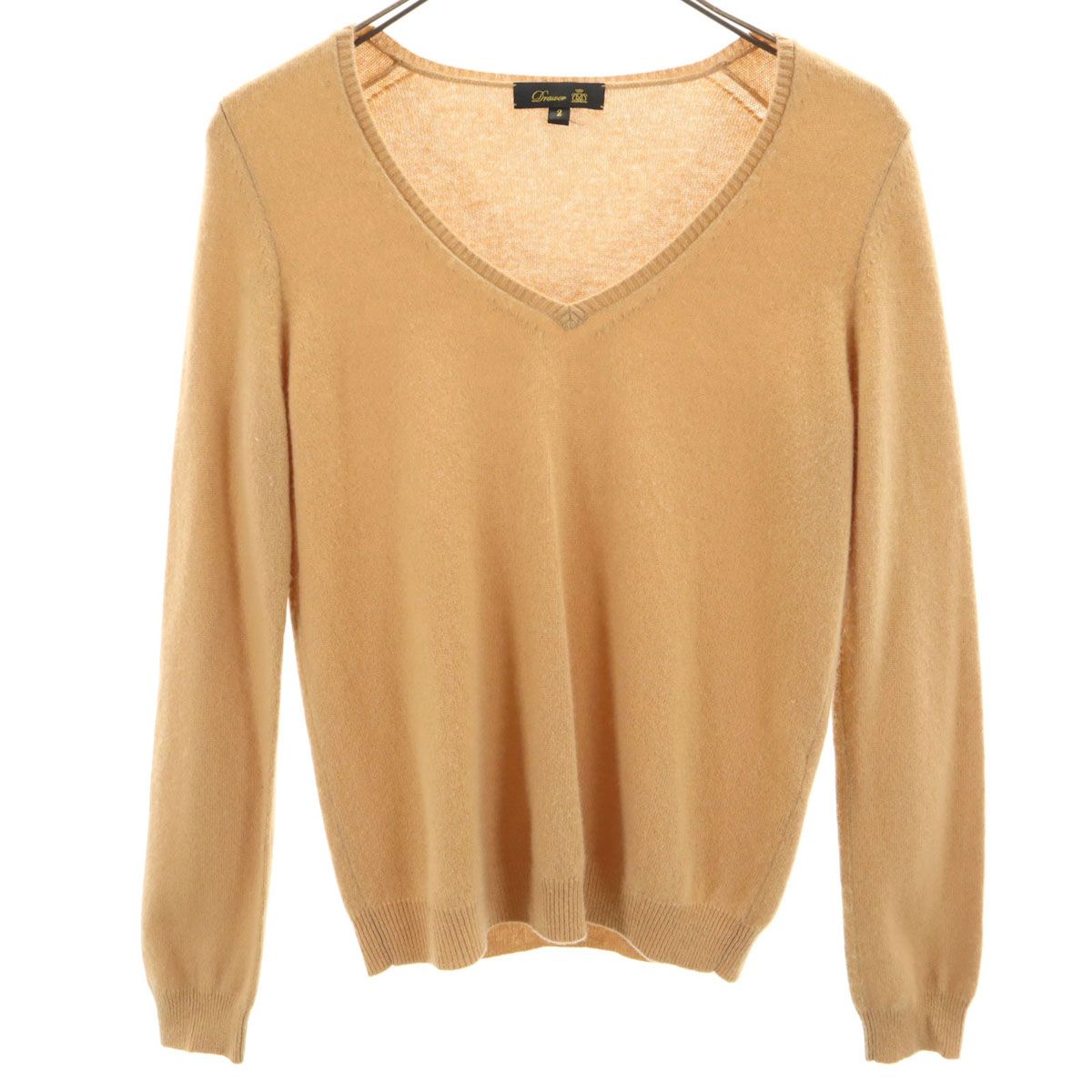Drawer カシミヤ100% セーター Drawer｜18G カシミヤシルクリブクルーネックニット | Rakuten Fashion