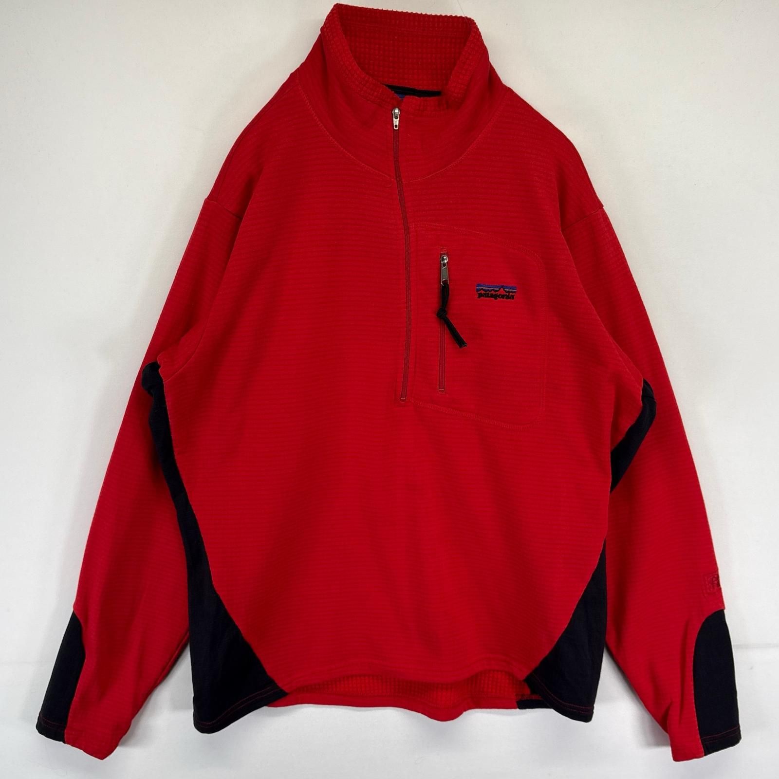 古着 パタゴニア patagonia USA製 ハーフジップフリースジャケット 