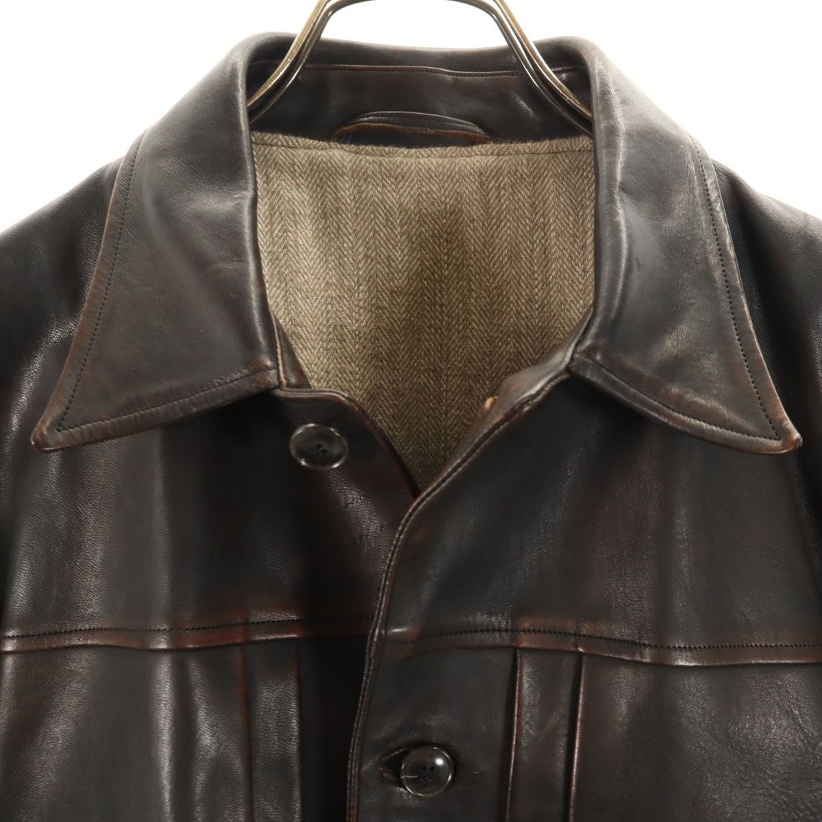 OLD JOE オールドジョー 日本製 馬革 レザージャケット 38 ダーク 