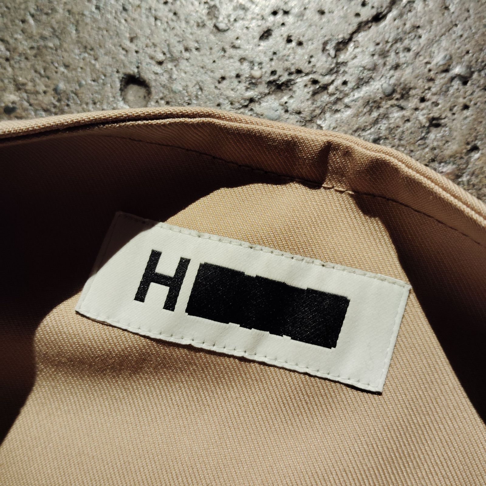 H BEAUTY&YOUTH TWILL NO COLLAR TRENCH COAT M エイチビューティー