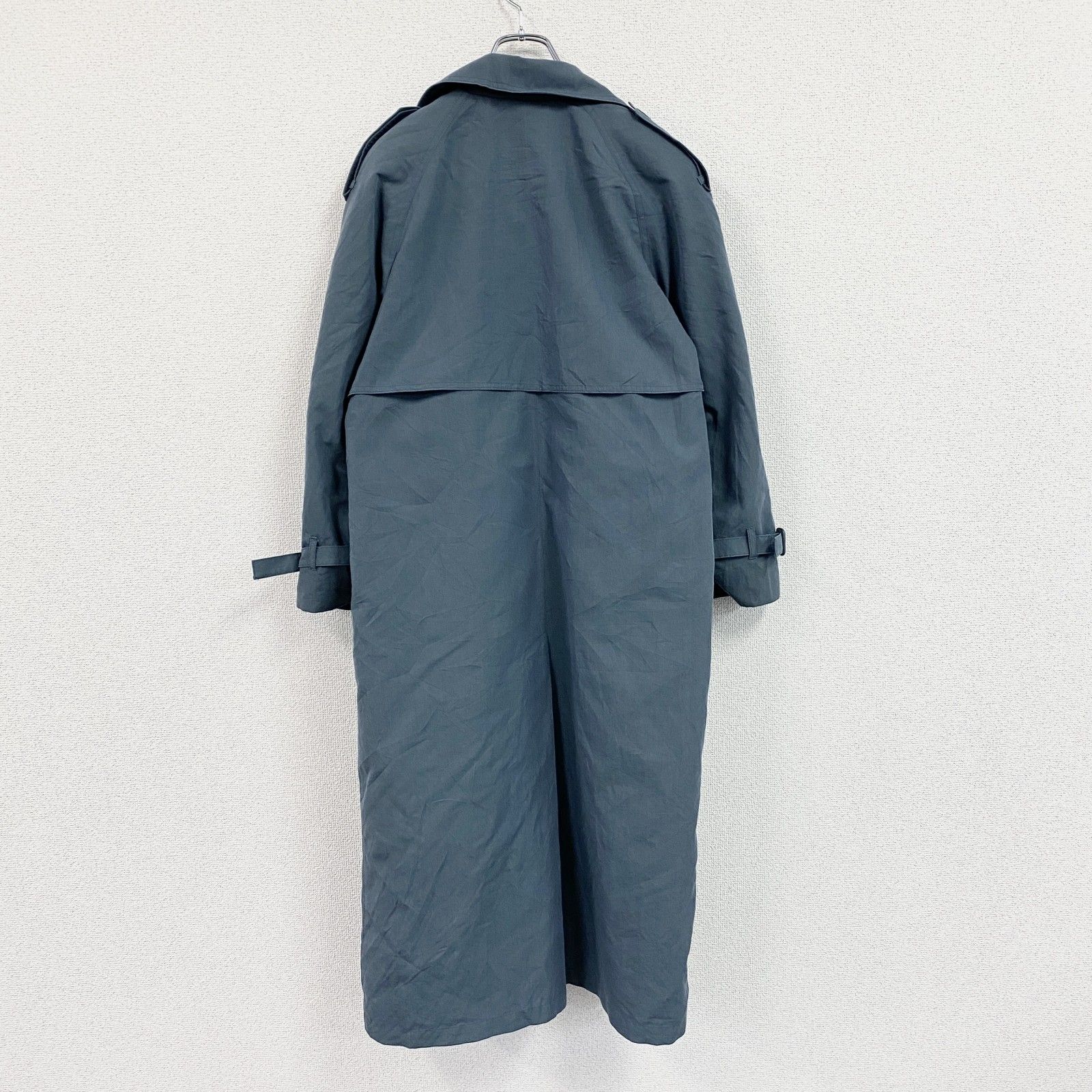 古着 used LONDON FOG ロンドンフォグ ダブルトレンチコート 青