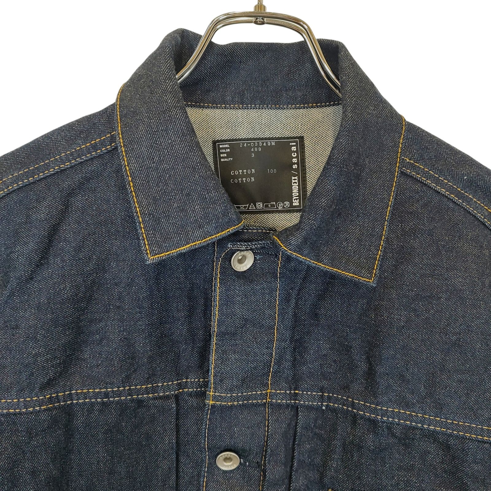 sacai サカイ × BEYONDEXX 24SS 1stタイプ Gジャン デニムジャケット 