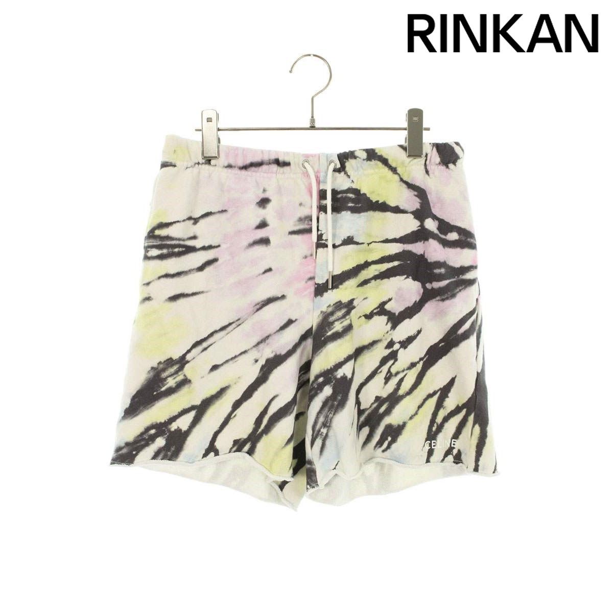 セリーヌ 2Z375647V.14PX タイダイ柄スウェットハーフパンツ メンズ S