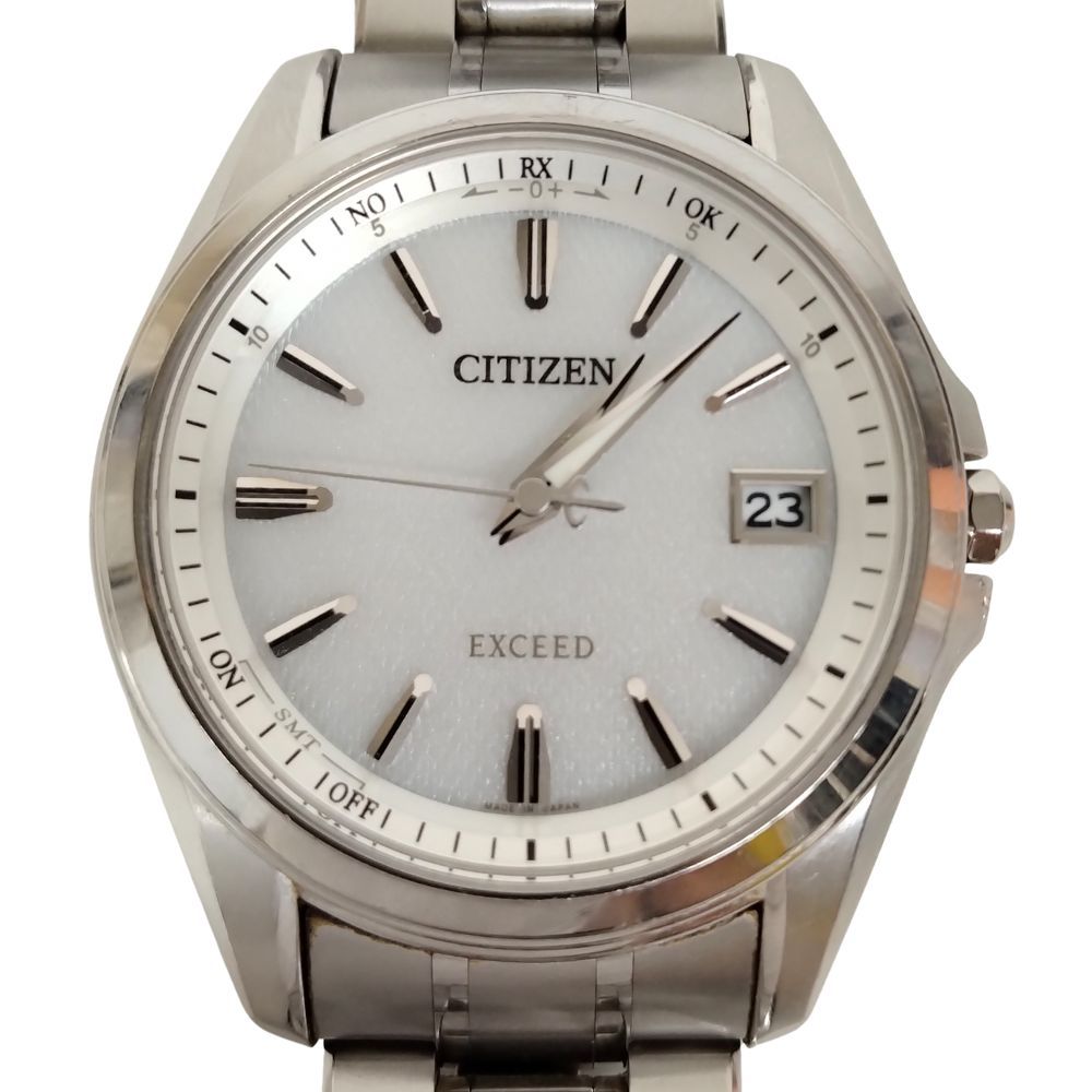 CITIZEN シチズン H128-T017991 エクシード エコドライブ電波時計 
