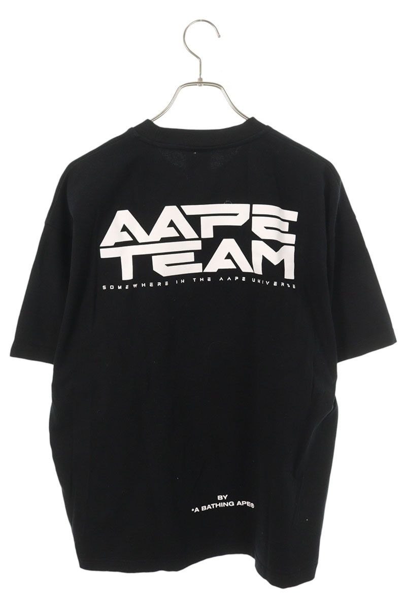 A アベイシングエイプ AAPTEM0868XXI エンボスロゴプリントTシャツ 