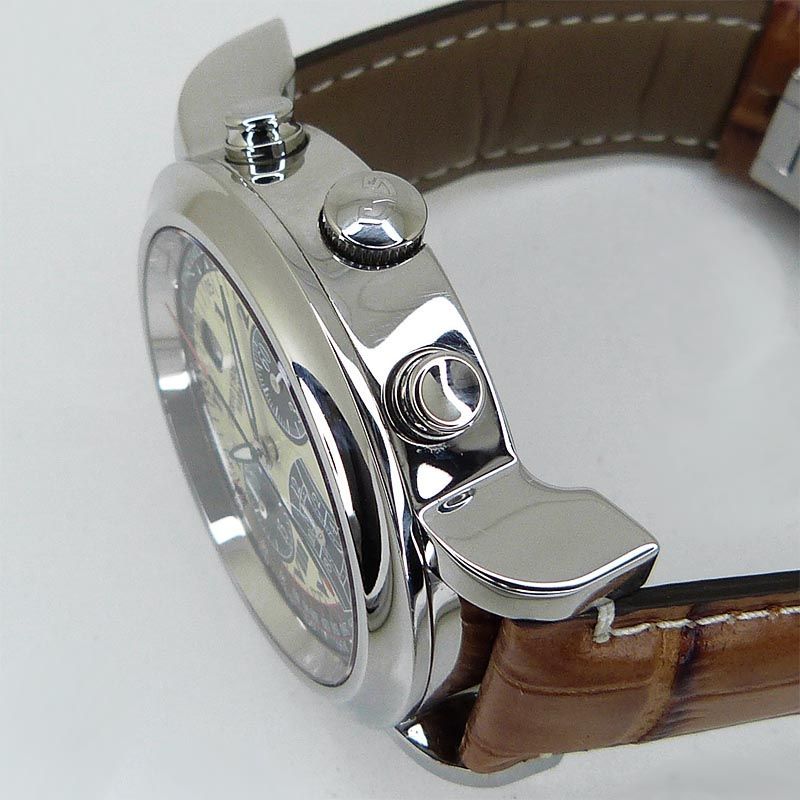  クエルボ イ ソブリノス CUERVO Y SOBRINOS 3025-1CN トルピード オートマティック クロノグラフ Tシャツ 自動巻き時計 腕時計(アナログ)