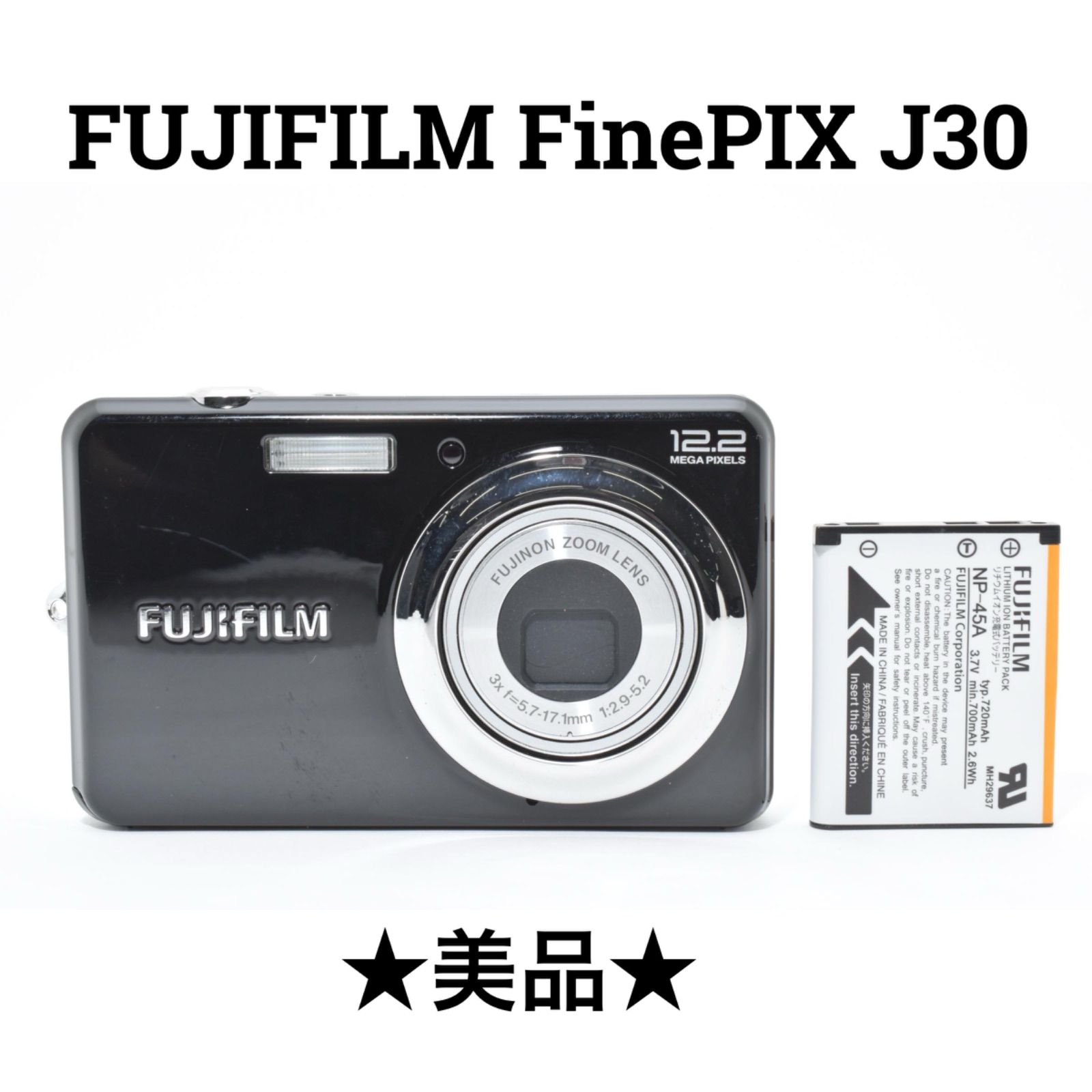 極美品】【動作確認済み】【完品】FUJIFILM Finepix J30 【公式通販】