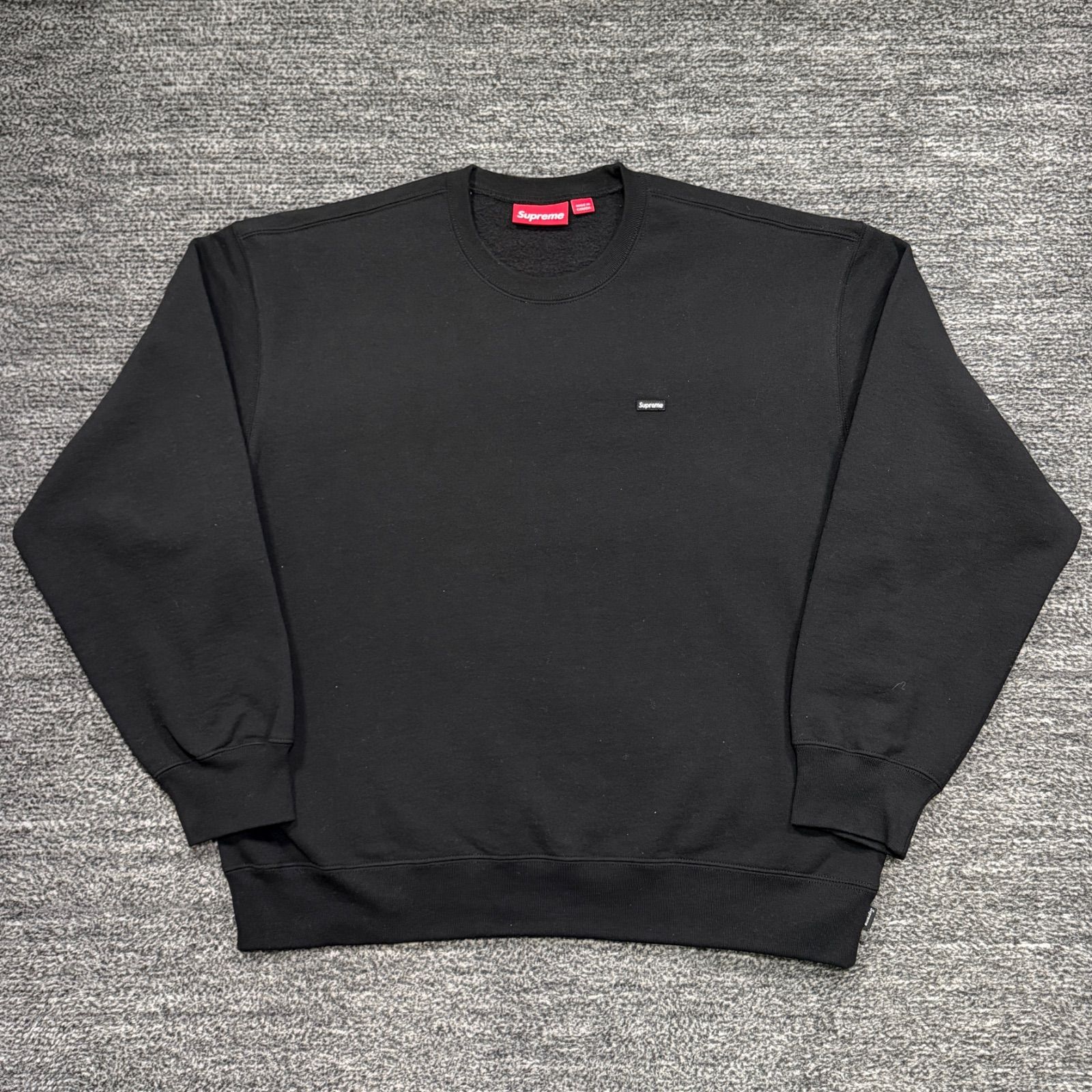 極美品 25aw Supreme Small Box Crewneck Black L シュプリーム