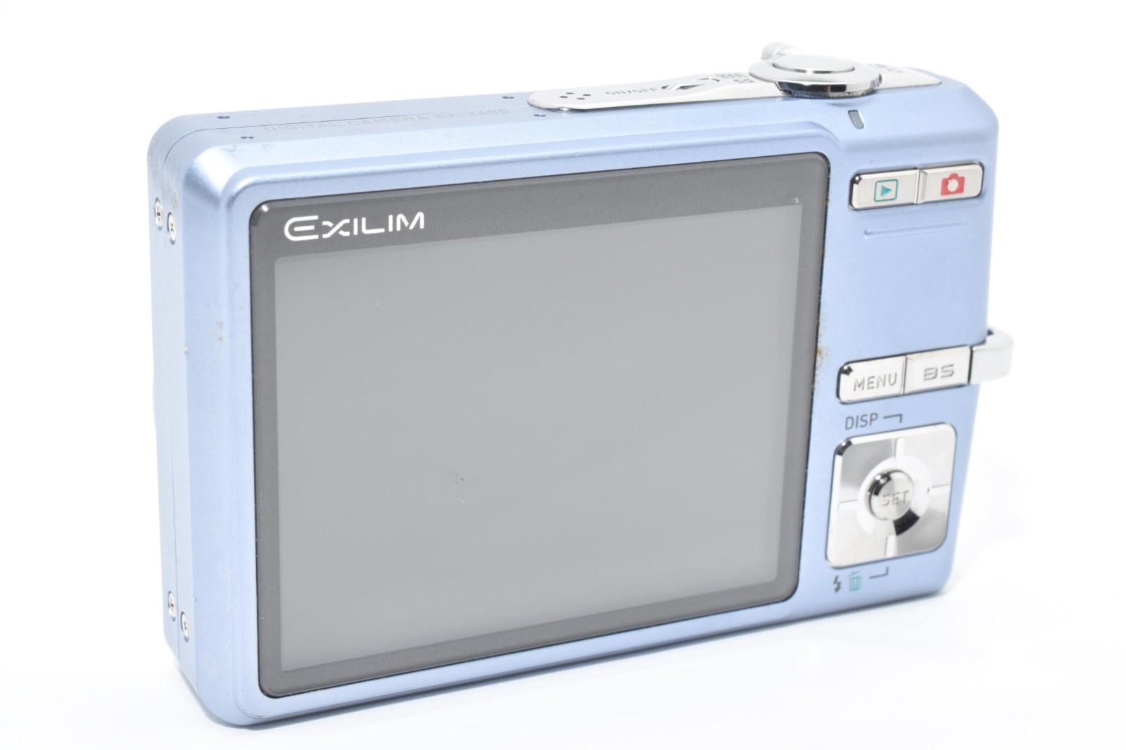【特上美品】CASIO カシオ EXILIM EX-Z600 ブルー CASIO EXILIM EX-Z600 ブルー バッテリー•ストラップ付き コンパクト