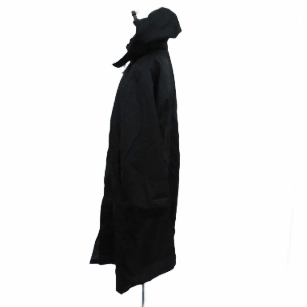 デサント DESCENTE ベンチコート ロング丈 L 黒 ブラック フード付き