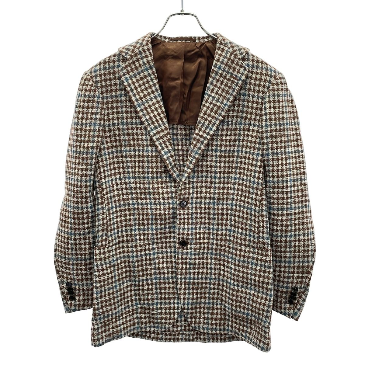 RING JACKET リングヂャケット シルクリネンチェックジャケット 
