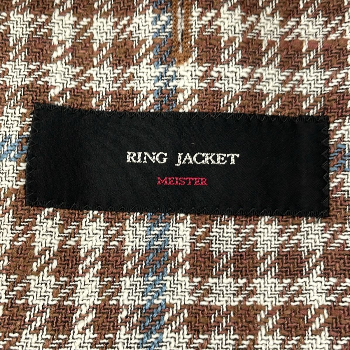 RING JACKET リングヂャケット シルクリネンチェックジャケット 