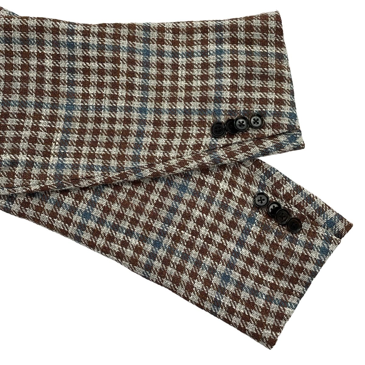 RING JACKET リングヂャケット シルクリネンチェックジャケット 