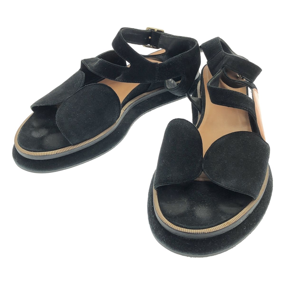 DRIES VAN NOTEN ドリスヴァンノッテン スエードスラップサンダル 