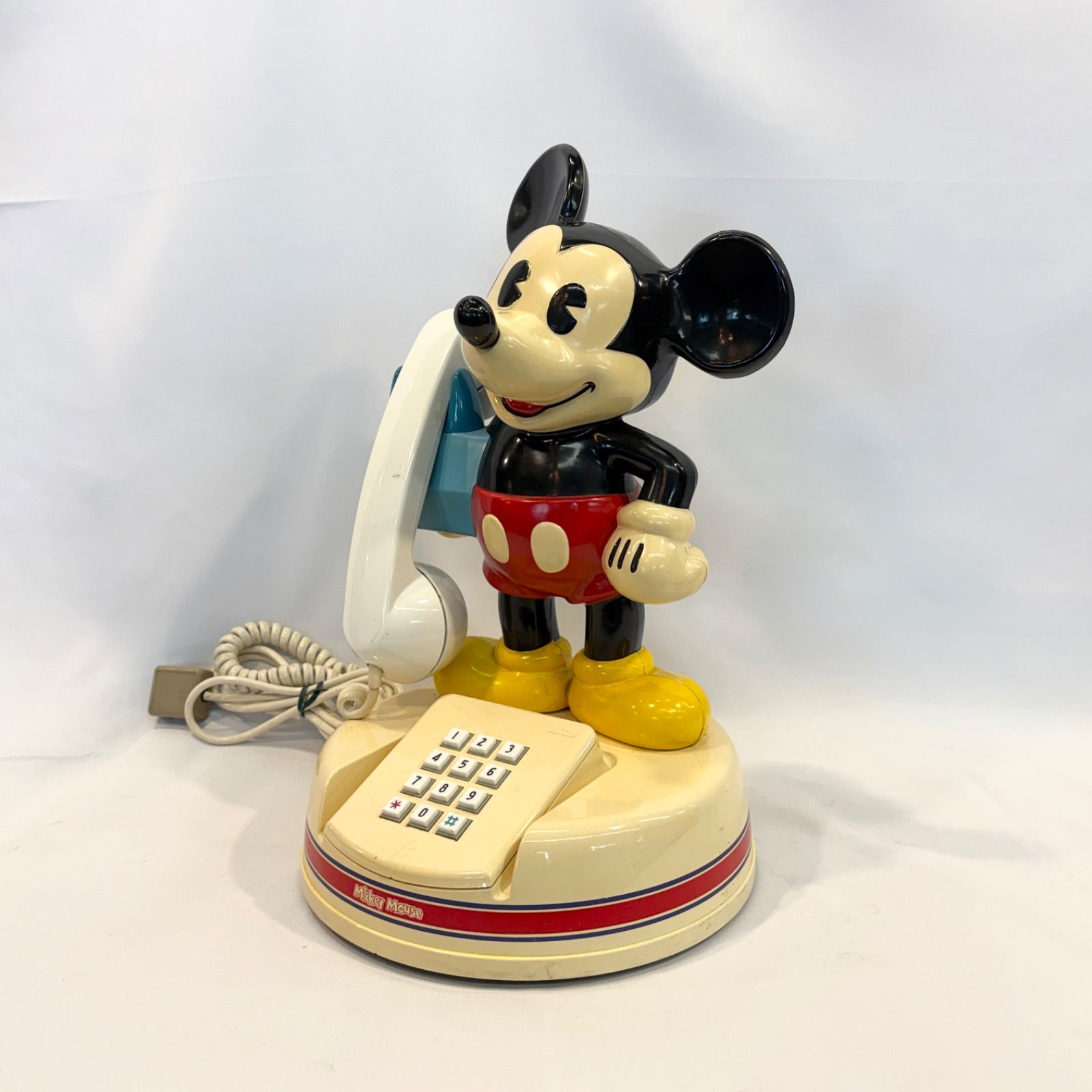  ミッキーマウス電話機 プッシュフォン DK-64IP 神田通信工業 株 ミニ棚 置物 インテリア小物