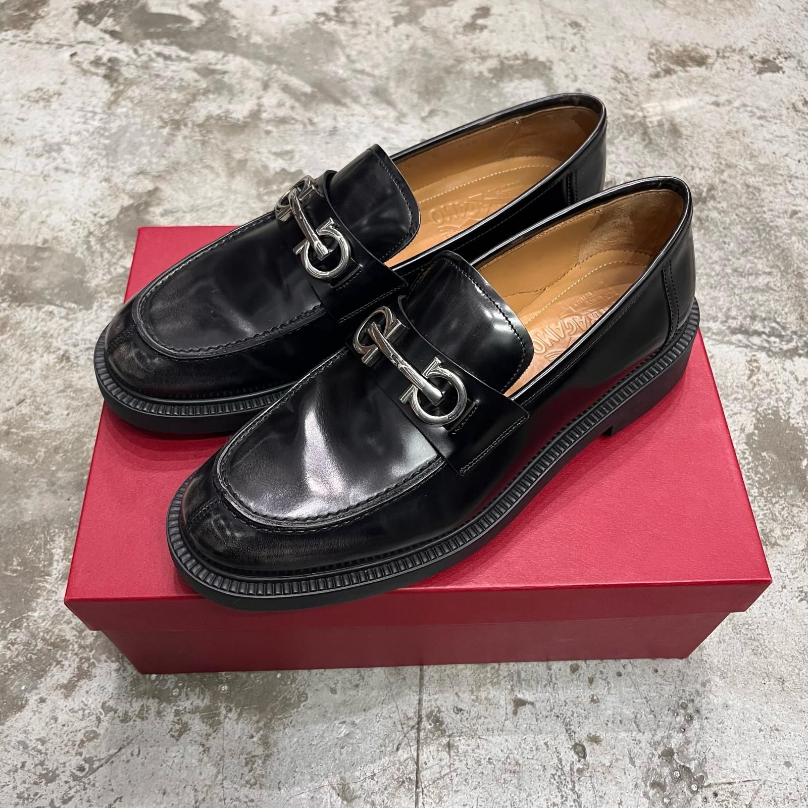 Salvatore Ferragamo ガンチーニローファー 革靴 ローファー