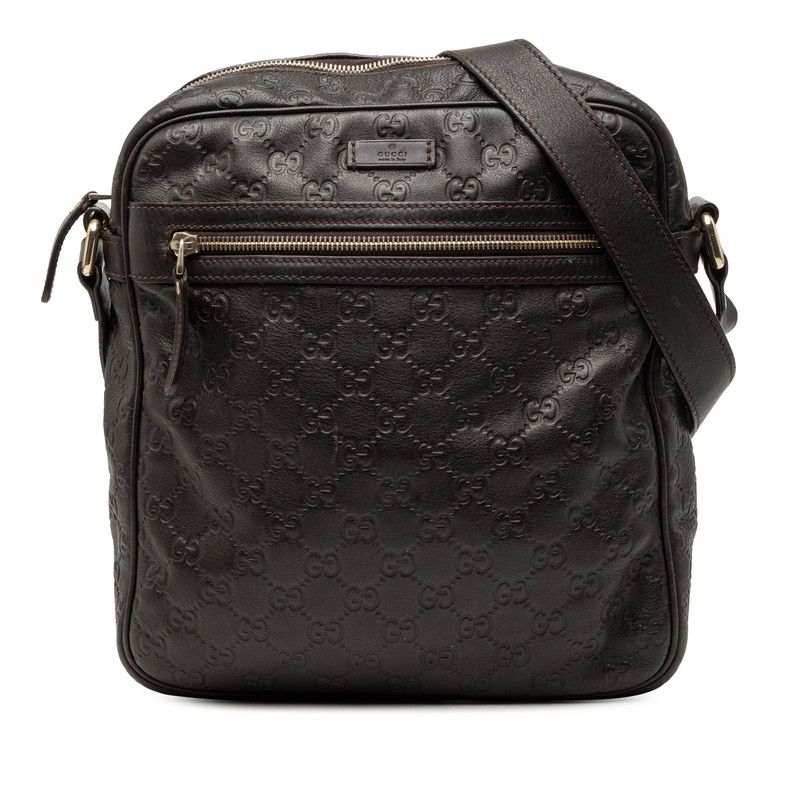 グッチ グッチシマ 斜めがけ ショルダーバッグ 201448 ダークブラウン