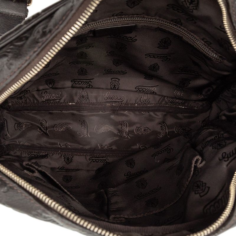 グッチ グッチシマ 斜めがけ ショルダーバッグ 201448 ダークブラウン