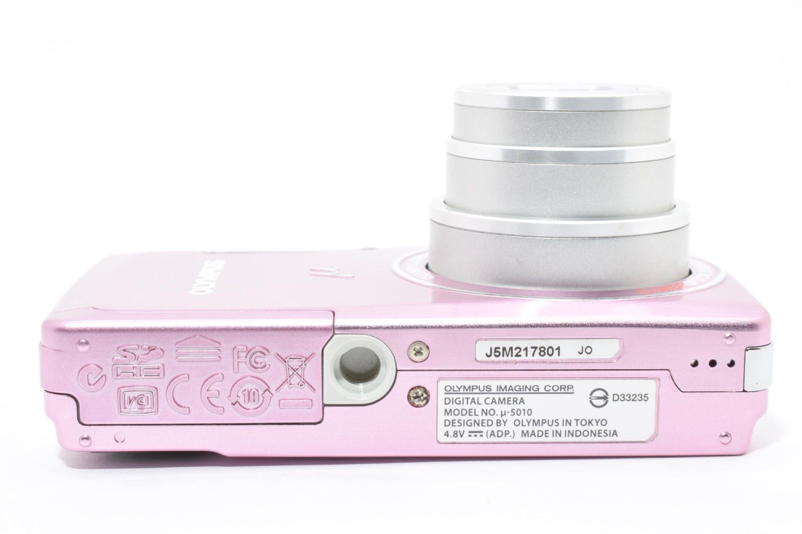 OLYMPUS μ 5010 ピンク バッテリー•ストラップ付き コンパクトデジタル 