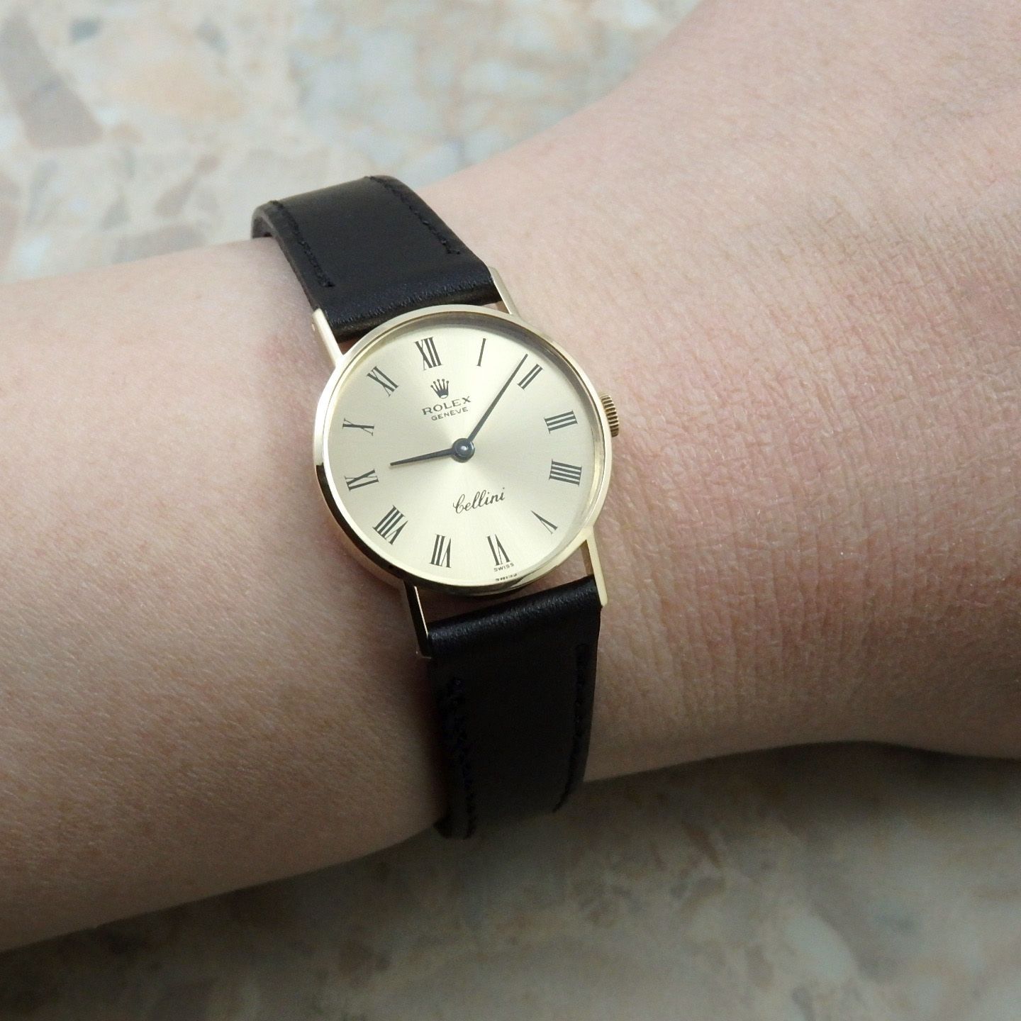 ロレックス レディース 金無垢 18KYG Ref.3810 1972年 希少 ローマ 