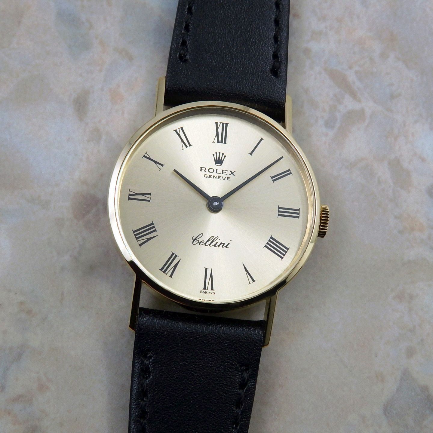 ロレックス レディース 金無垢 18KYG Ref.3810 1972年 希少 ローマ 