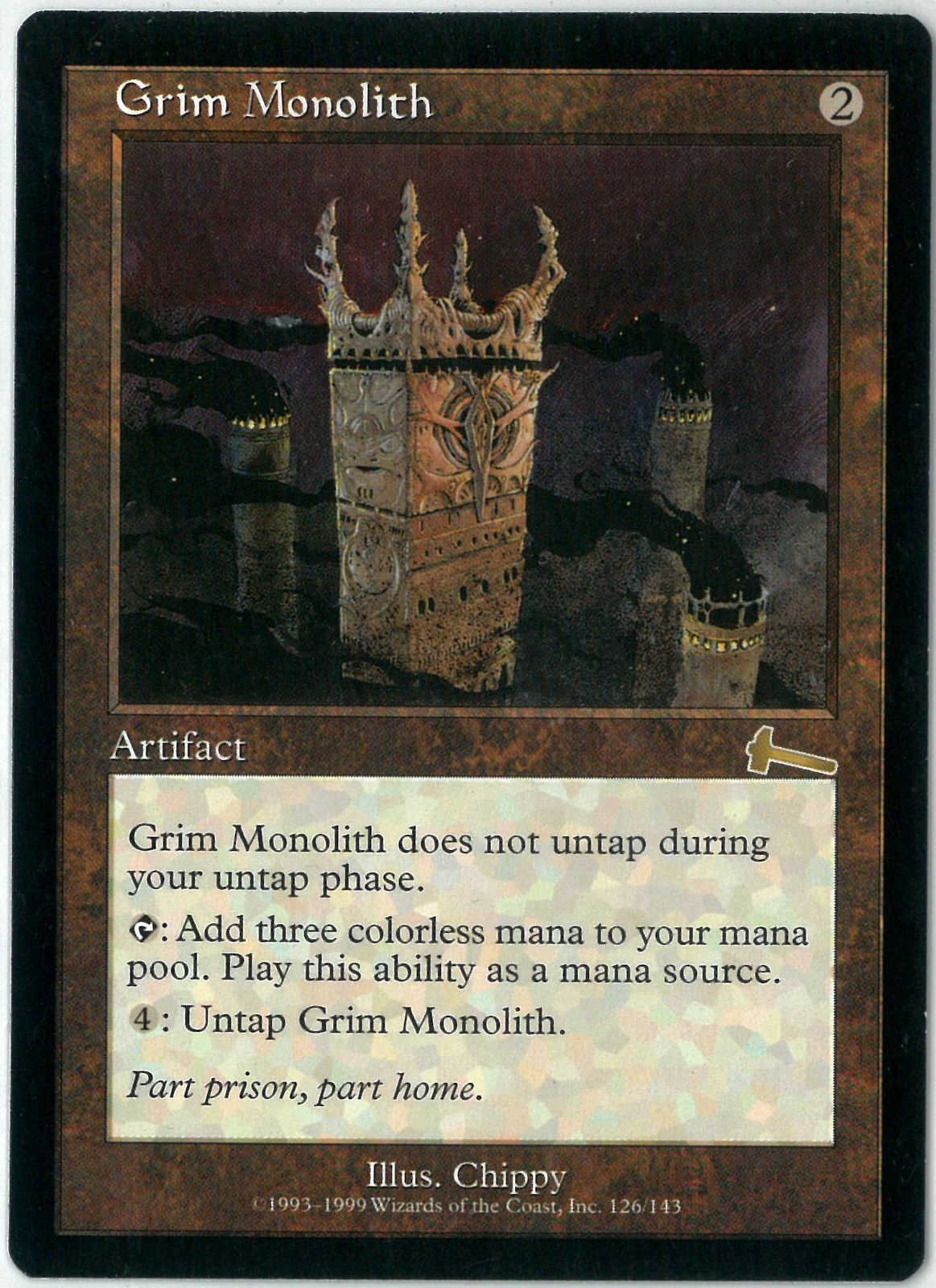 MTG/英語版/厳かなモノリス/Grim Monolith/ウルザズ・レガシー/ULG 126