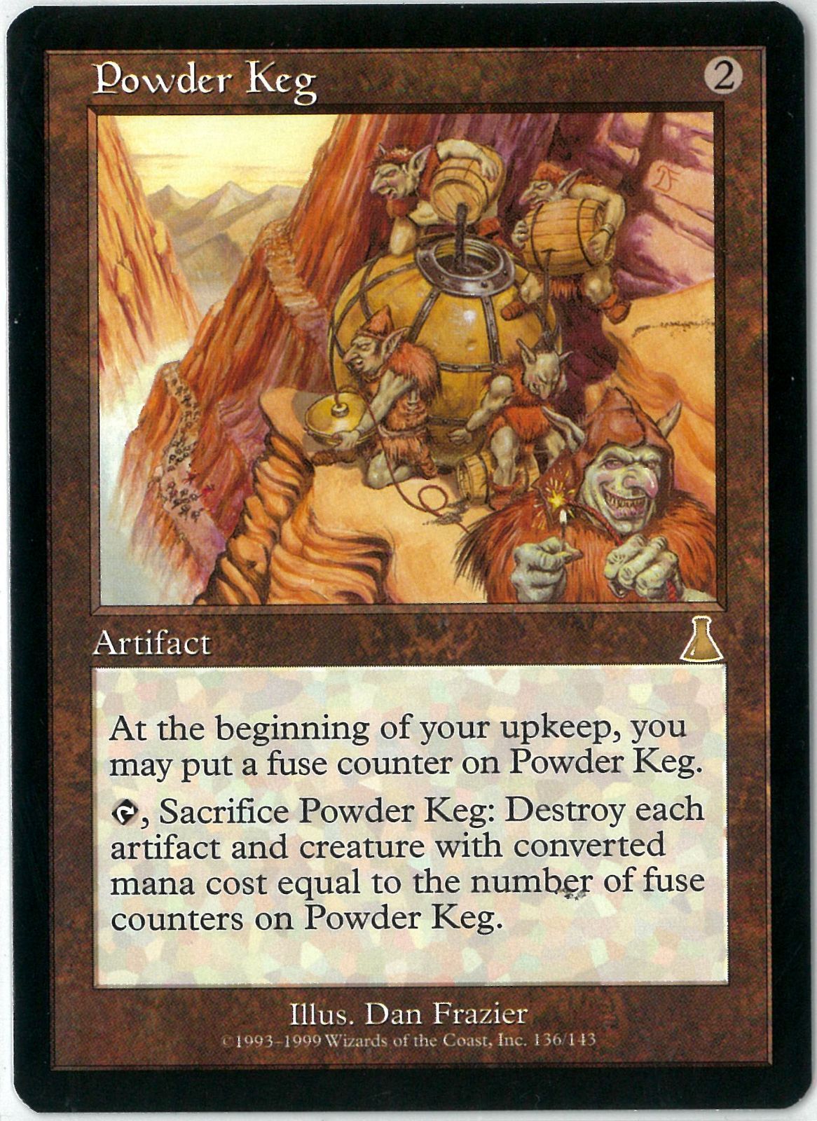 MTG/英語版/火薬樽/Powder Keg/ウルザズ・デスティニー/UDS 136/143/NM