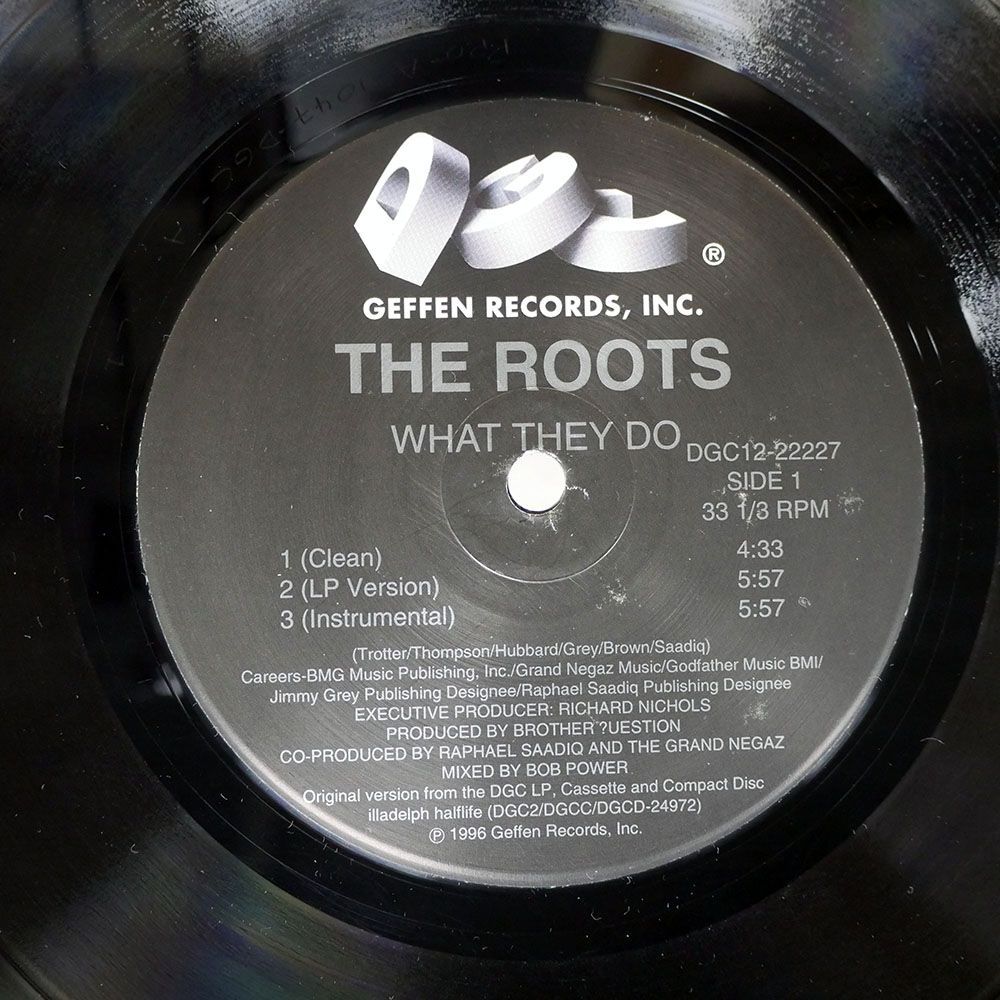 The Roots Dgc US盤 ROOTS/WHAT THEY DO/DGC DGC1222227 12 - メルカリ