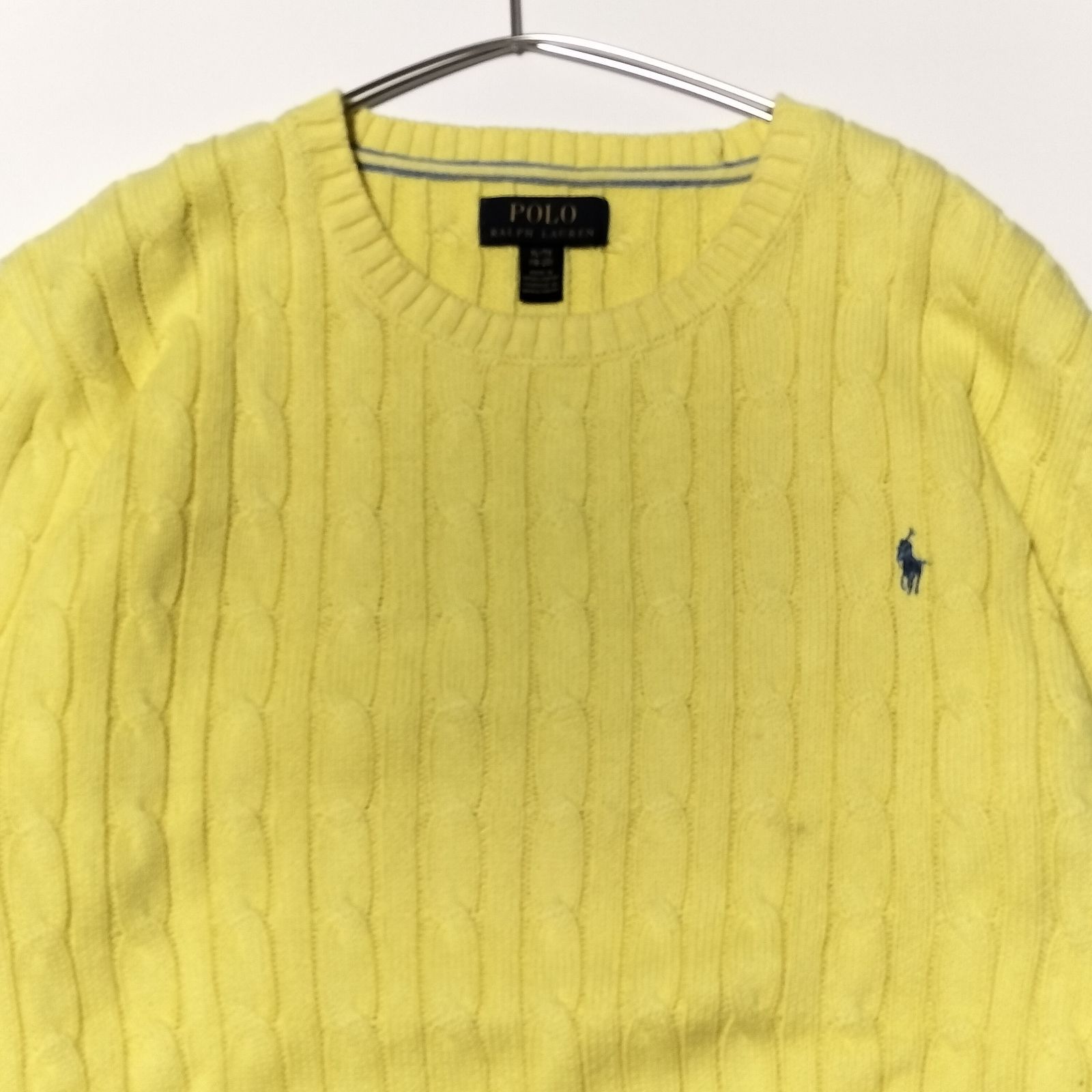 美品】POLO RALPH LAUREN クルーネック ケーブルニット XLサイズ 18-20