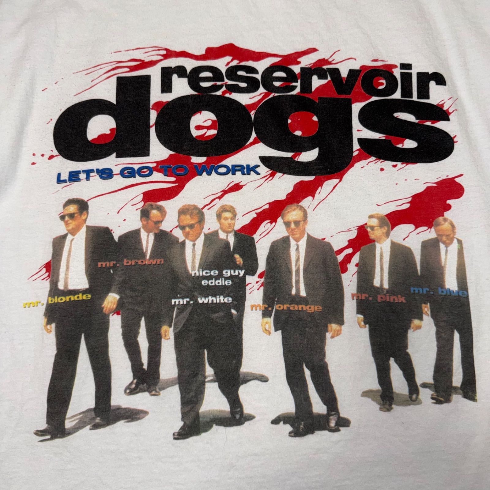 90s 1992 Reservoir Dogs Euro Promo tee Tシャツ ムービーT 