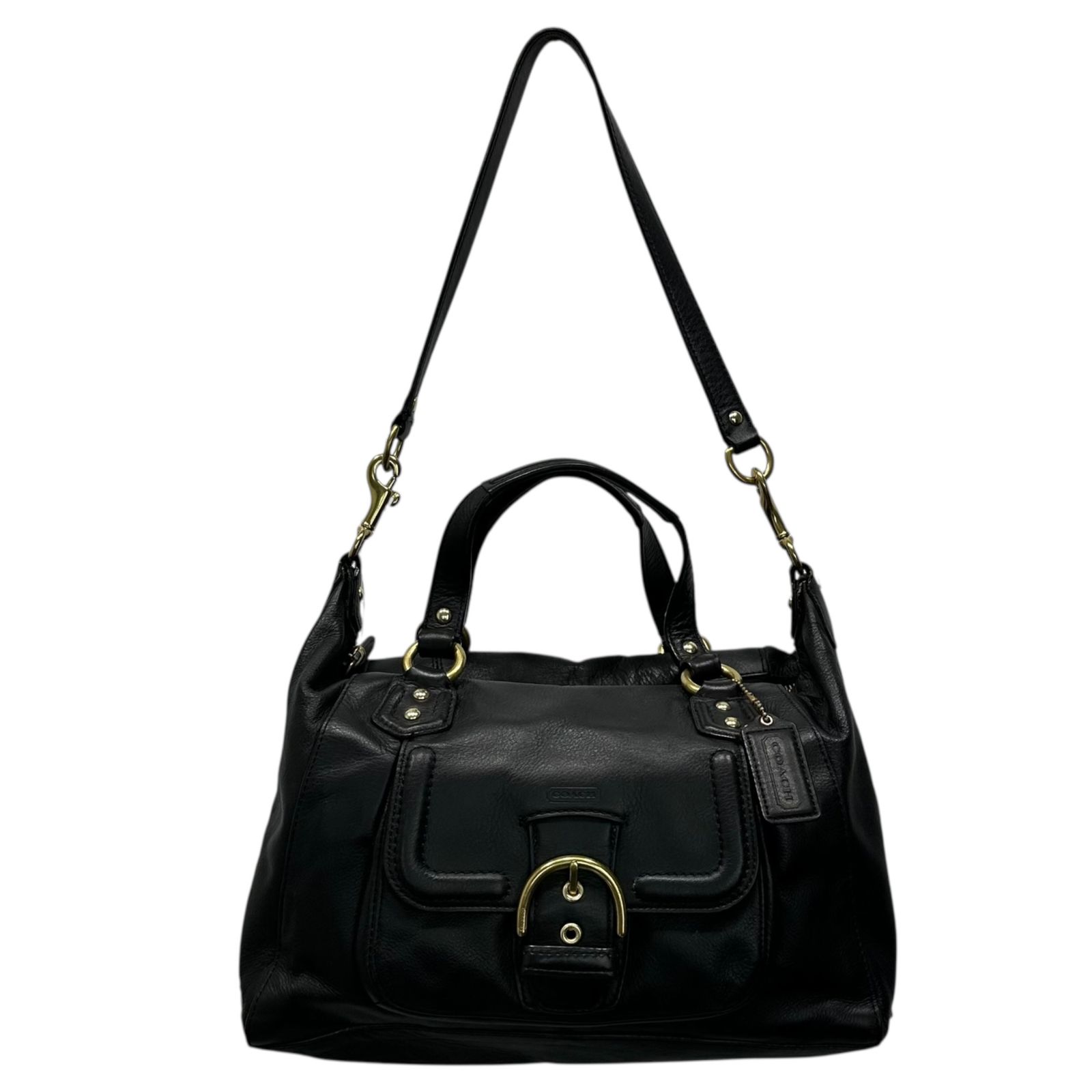 COACH(コーチ) Campbell Satchel Leather 2WAY Shoulder Bag 