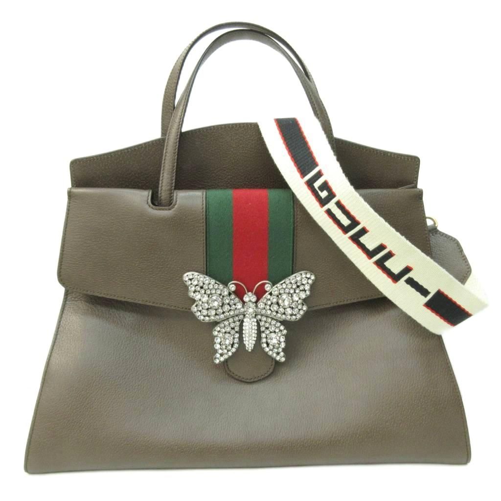 正規品 新品 GUCCI 希少 グッチ バッグ トーテム L バタフライビジュー グッチ GUCCI 美品 2WAY ショルダーバッグ ラージトーテム バタフライ