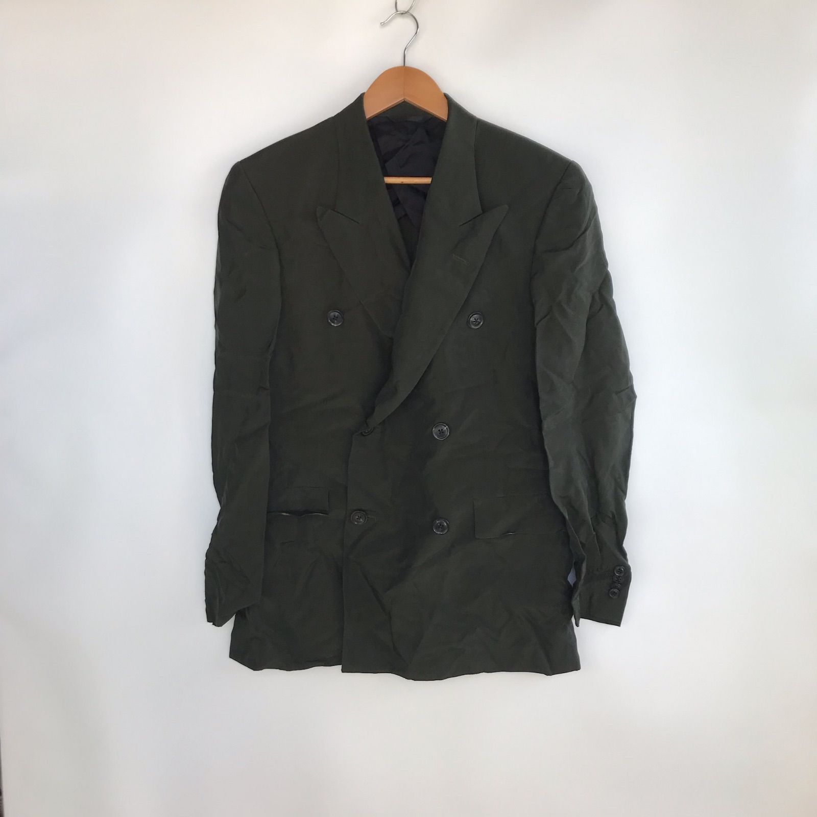 Paul Smith ダブルブレスト テーラードジャケット メンズ L グリーン 