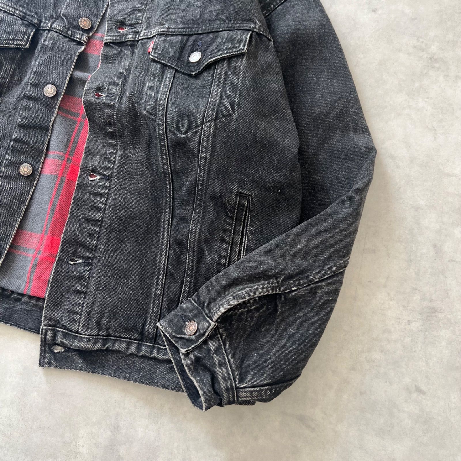 90s Levi's 70427 black denim jacket リーバイス ブラックデニム