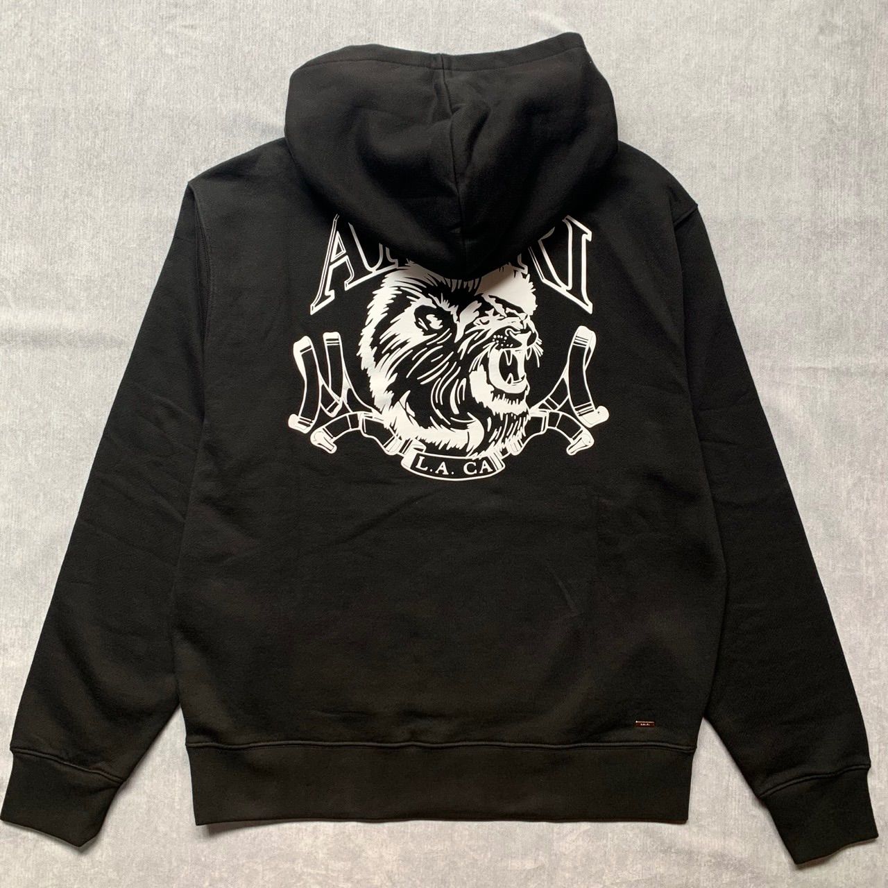 AMIRI ブラック パーカー 新品タグ付き AMIRI アミリ パーカー フーディー ロゴ ブラック L 新品タグ付き 国内