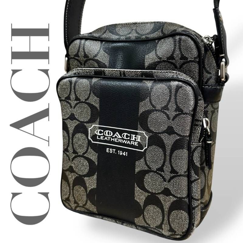 COACH コーチ☆ショルダーバッグ ボディバッグ 斜め掛け シグネチャー 