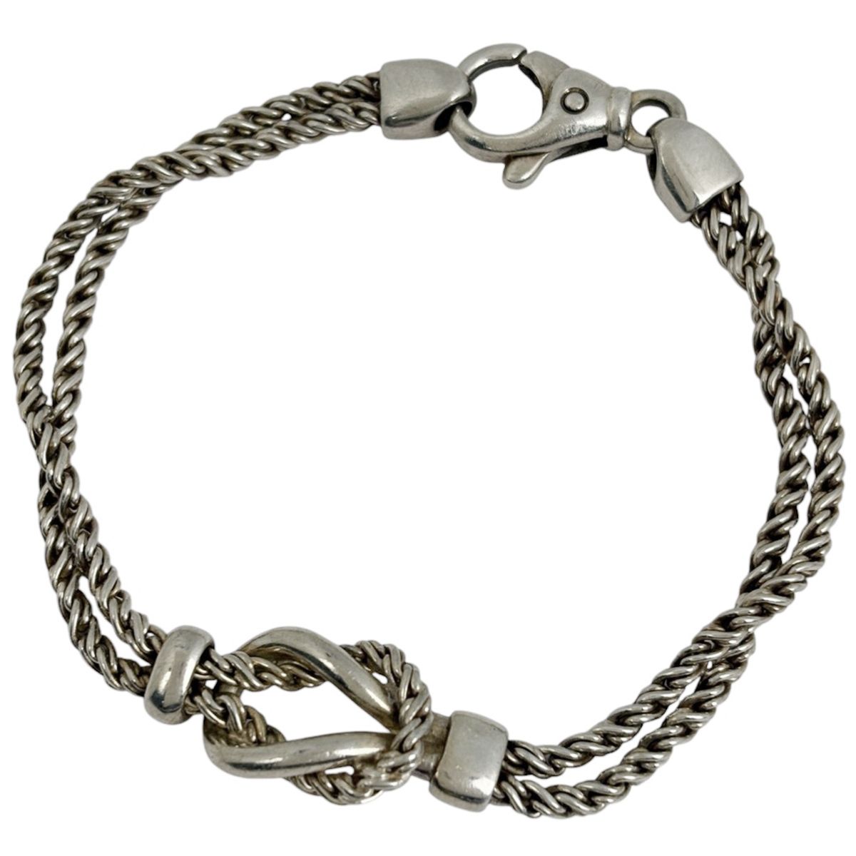 ティファニー TIFFANY&Co. ダブルロープ ブレスレット センターノット 